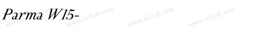 Parma W15字体转换